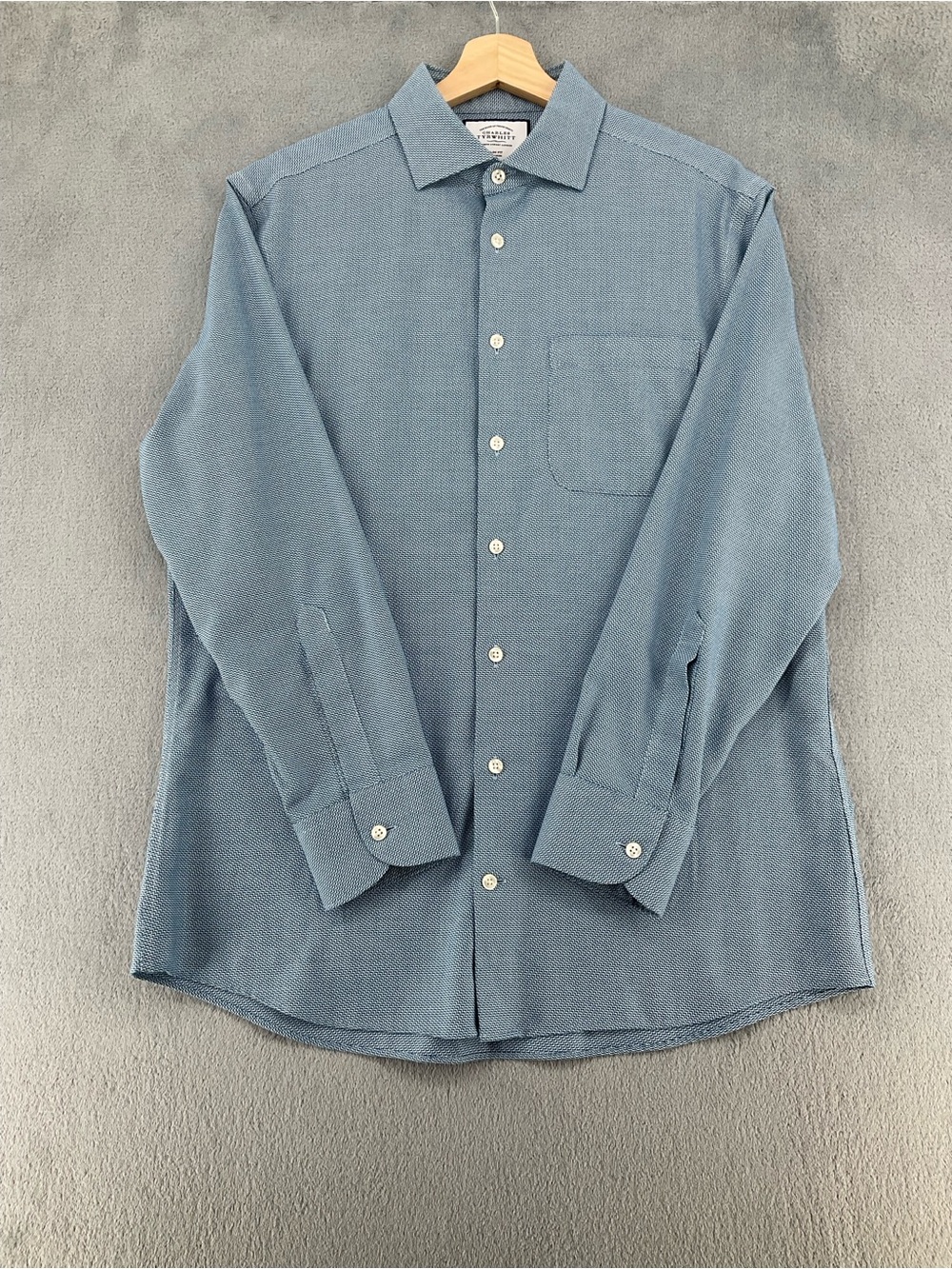 Charles Tyrwhitt Slim Fit Non-Iron Blue Shirt 16/33